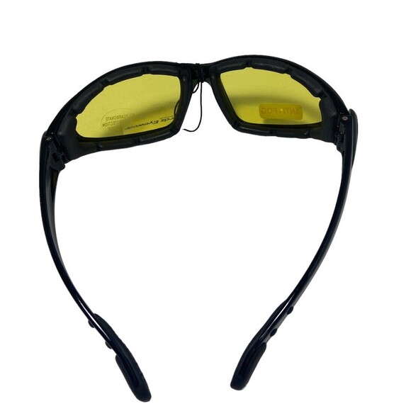 Birdz Quail Goggles Motorcycle Anti Fog Pouch Black Yellow night Vision Lens - Picture 2 of 5